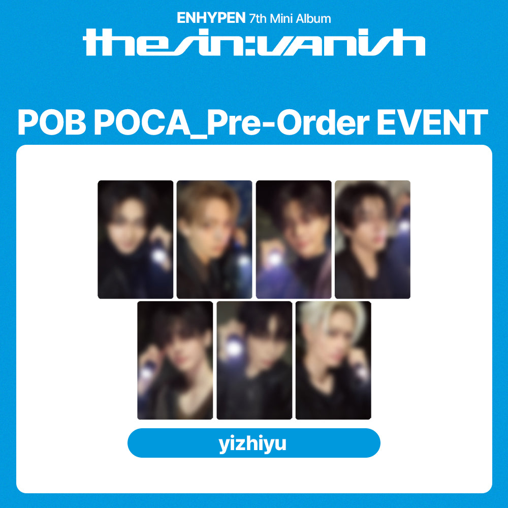 ENHYPEN 7th Mini Album 'THE SIN : VANISH' POB (yizhiyu)