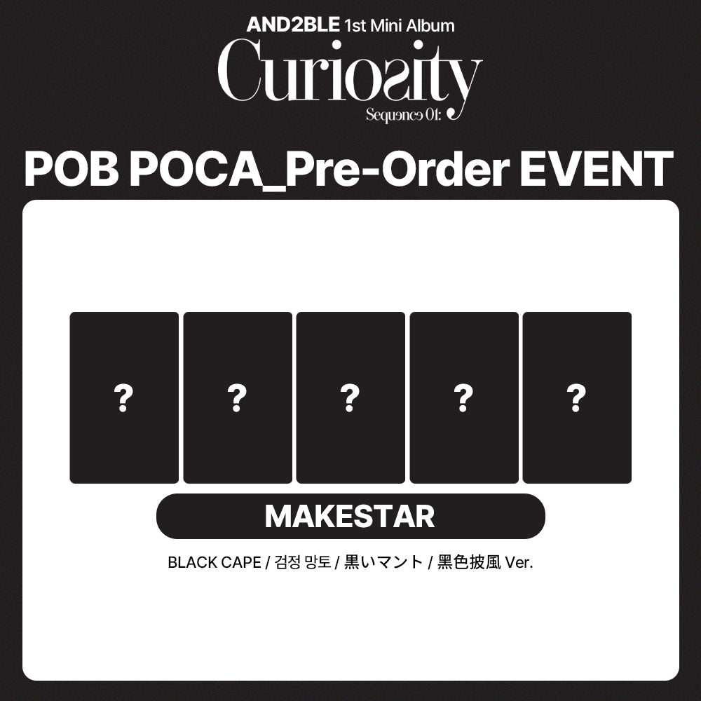 AND2BLE 1st Mini Album 'Sequence 01: Curiosity' POB