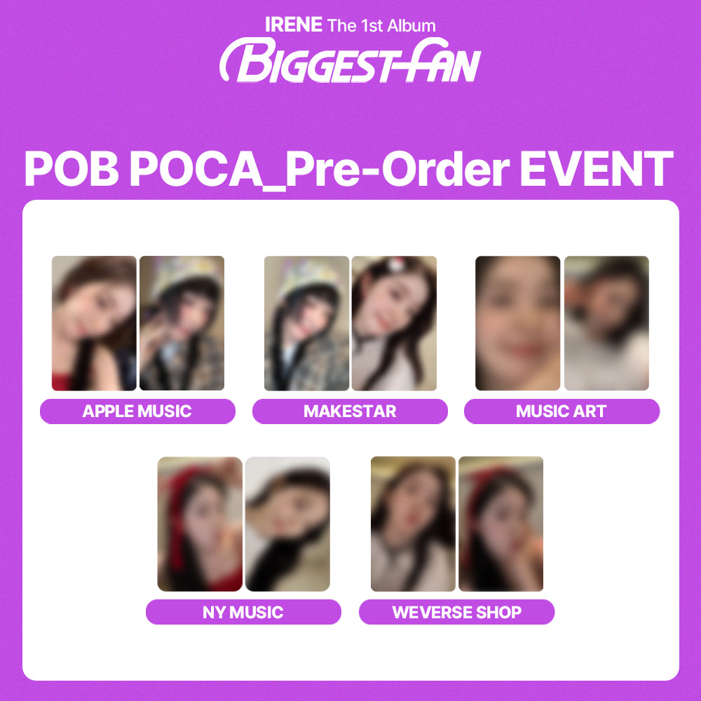 IRENE The 1st Album 'Biggest Fan' Compact Ver POB