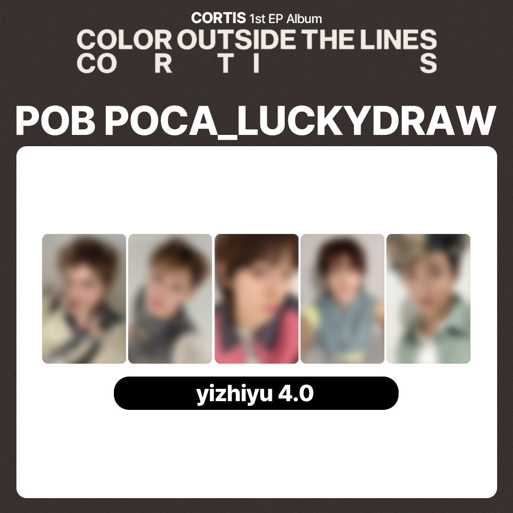 CORTIS 1st EP Album 'COLOR OUTSIDE THE LINES' LUCKYDRAW (YZY: yizhiyu 4.0)