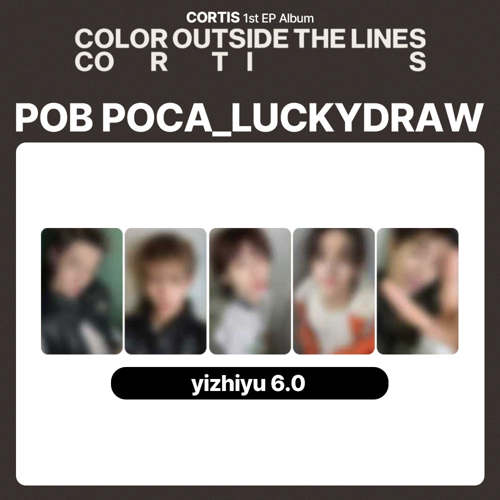 CORTIS 1st EP Album 'COLOR OUTSIDE THE LINES' LUCKYDRAW (YZY: yizhiyu 6.0)