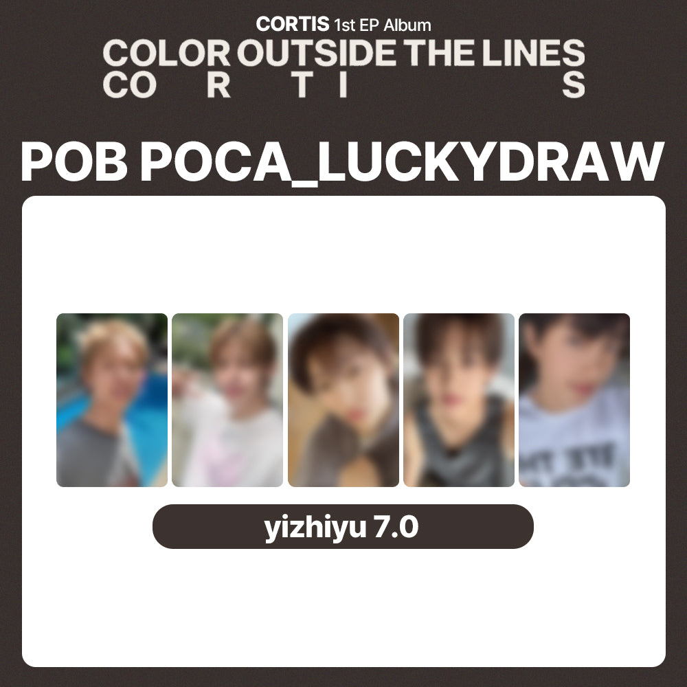 CORTIS 1st EP Album 'COLOR OUTSIDE THE LINES' LUCKYDRAW (YZY: yizhiyu 7.0)