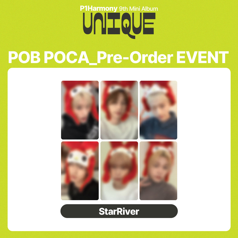 P1Harmony 9th Mini Album 'UNIQUE' POB (StarRiver)