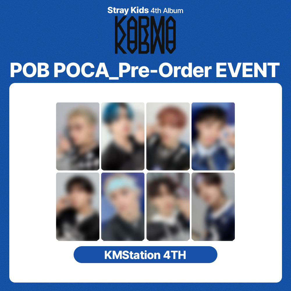 Stray Kids 4th Album 'KARMA' POB (KMS 4TH)