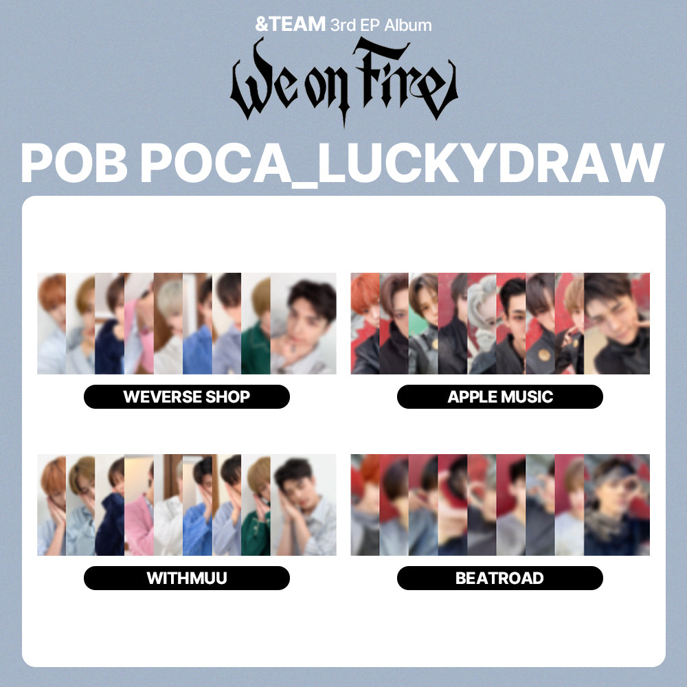 &TEAM 3rd EP Album 'We on Fire' 2ND LUCKYDRAW