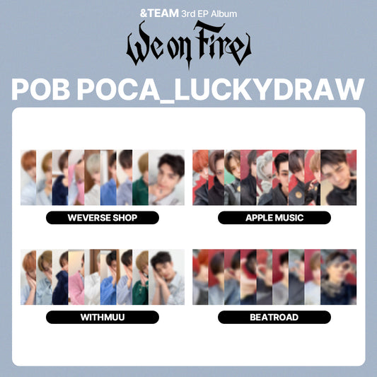 &TEAM 3rd EP Album 'We on Fire' 2ND LUCKYDRAW