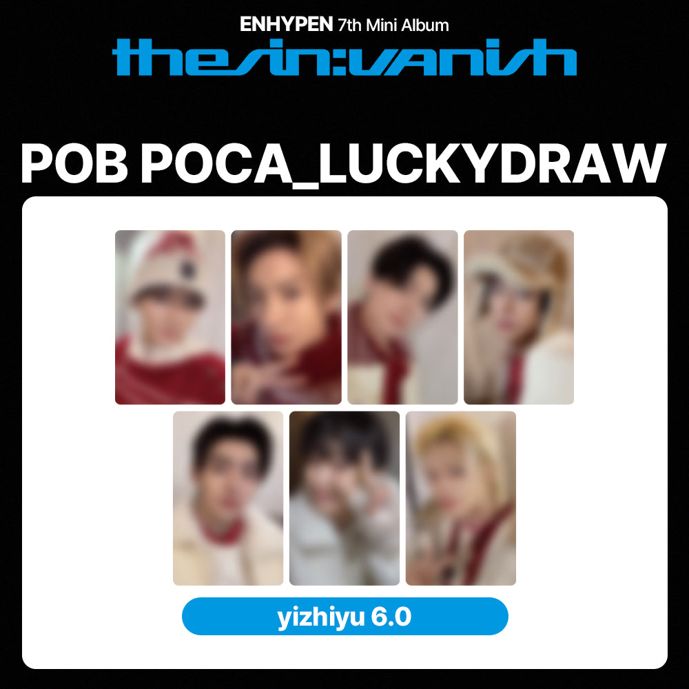 ENHYPEN 7th Mini Album 'THE SIN : VANISH' LUCKYDRAW (yizhiyu 6.0)