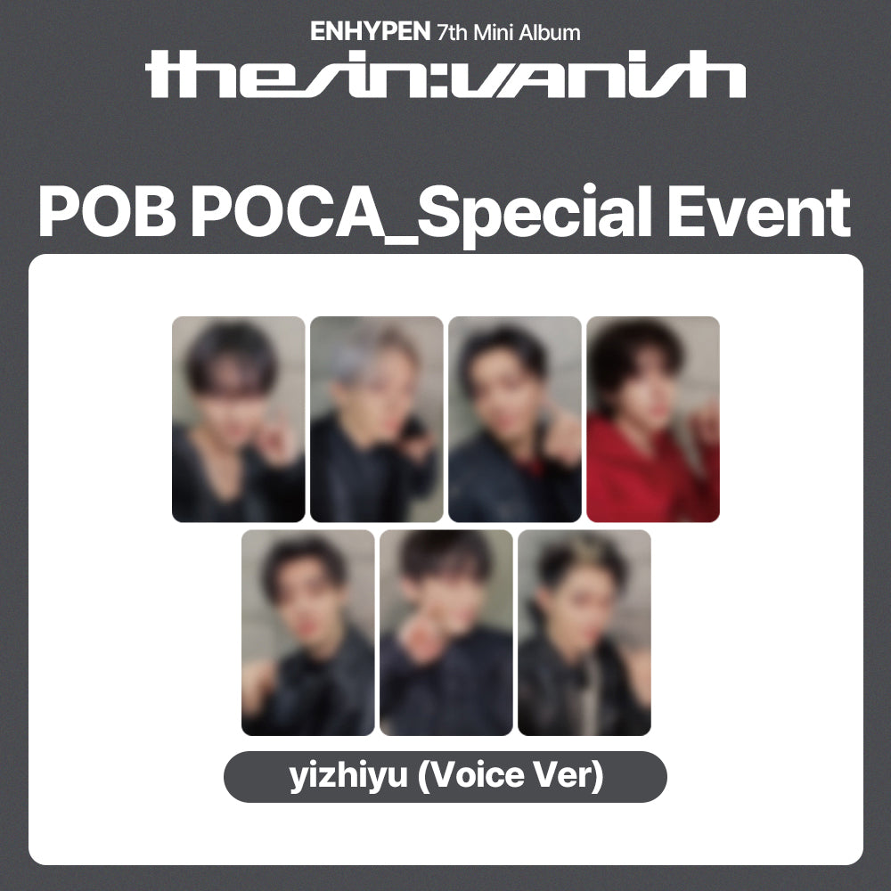 ENHYPEN 7th Mini Album 'THE SIN : VANISH' POB (YZY Voice)