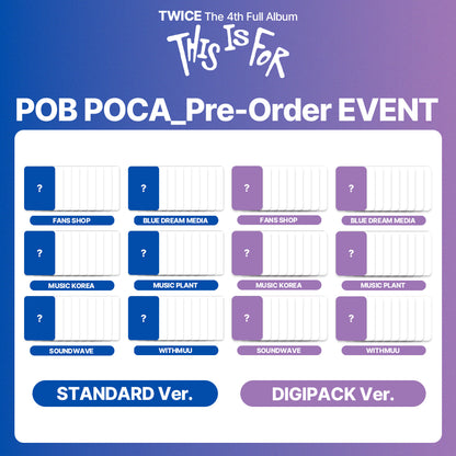 TWICE 4th Full Album 'THIS IS FOR' POB