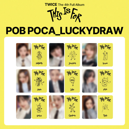 TWICE 4th Album 'THIS IS FOR' LUCKYDRAW (YZY: yizhiyu)